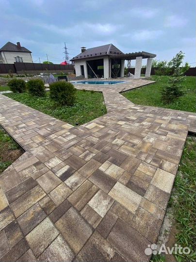 Брусчатка тротуарная плитка от завода