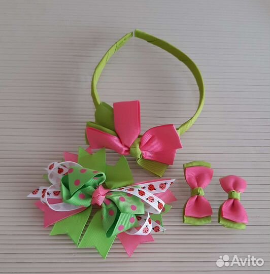 Комплект заколок и ободок для девочки