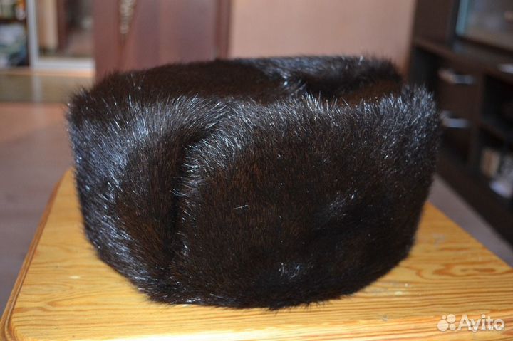 Шапка-ушанка зимняя полная мужская из нутрии