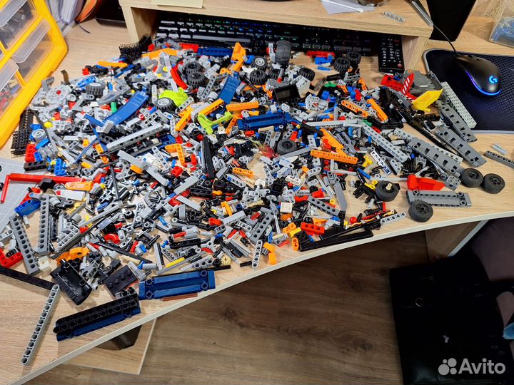 Lego technic россыпью коробка