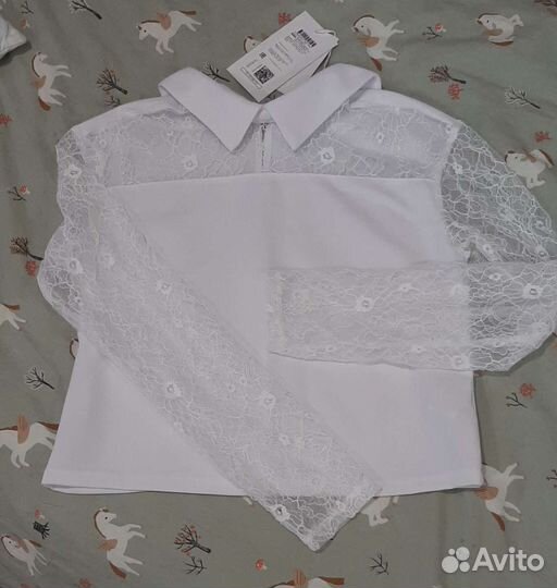 Блузка белая школьная