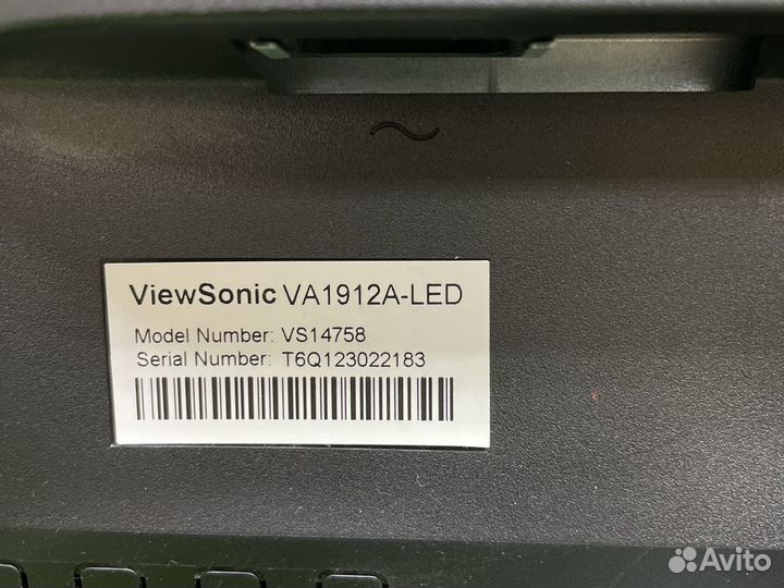 Монитор ViewSonic VA1912a-LED