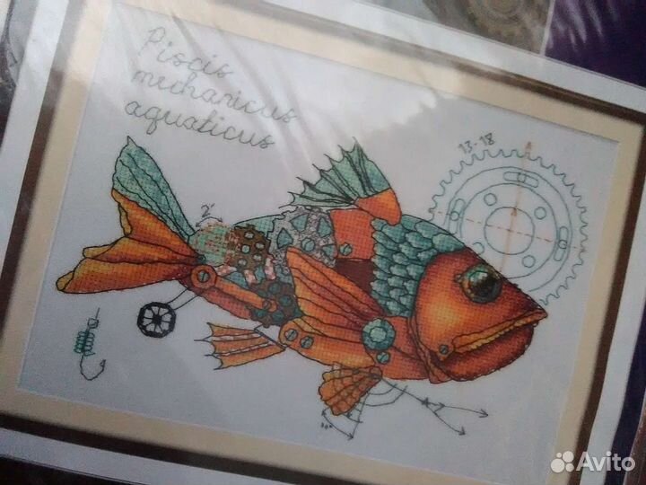 Набор для вышивания Рыба механическая