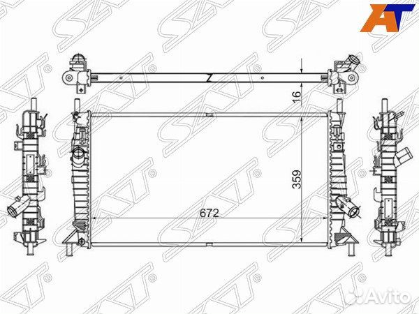 Радиатор ford, ford C-MAX, ford C-MAX 03-10, ford