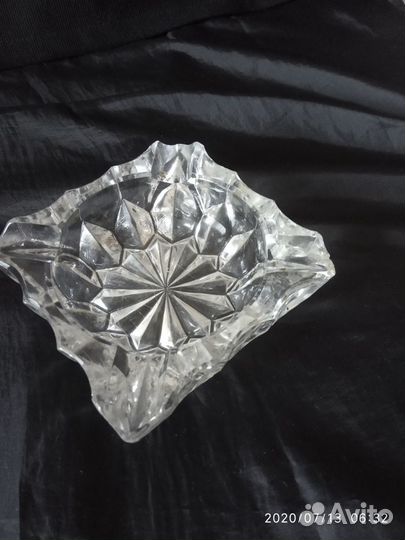 Две хрустальных пепельницы СССР