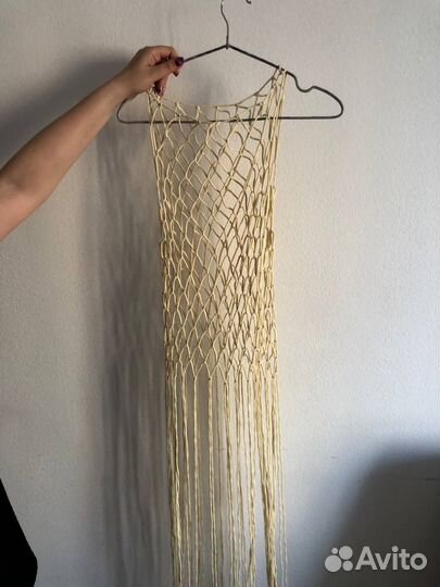 Платье сетка макраме