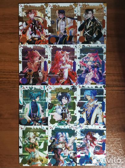 Геншин коллекционные карточки