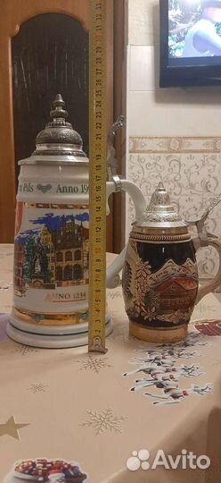 Пивная кружка с крышкой