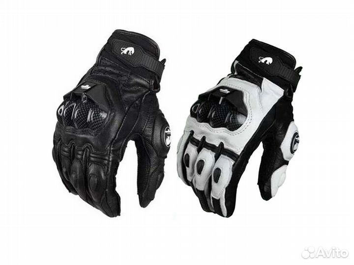 Мотоперчатки кожаные