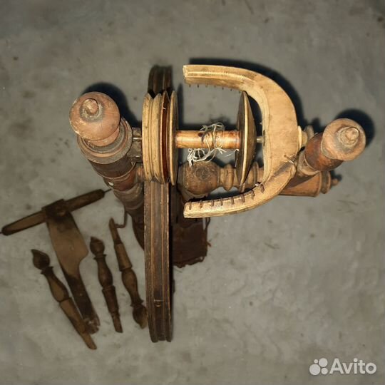 Прялка деревянная старинная
