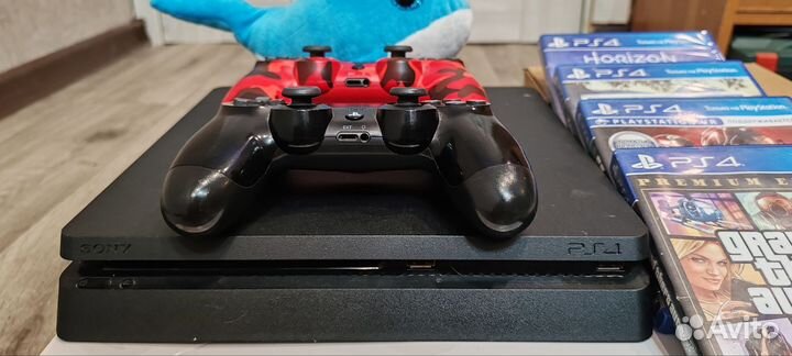 Sony playstation 4 slim 1tb с играми