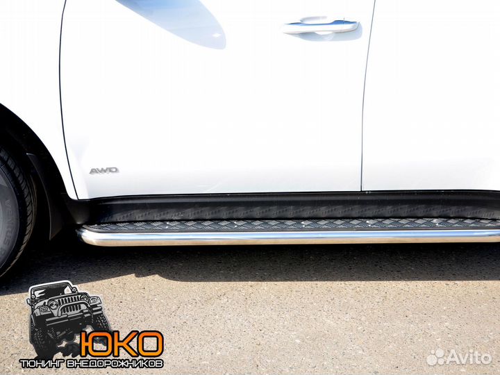 Защита порогов KIA Sportage