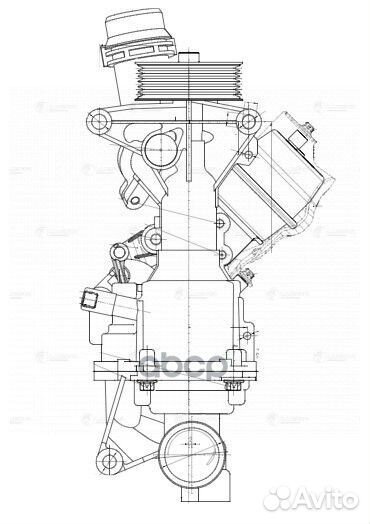 LWP 15324 Насос водяной mercedes-benz C (W205)