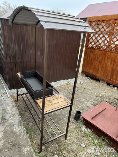 Мангальная зона под крышей, мангал лофт