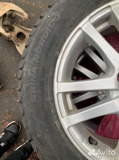 Литые диски с зимней резиной r15 5х108