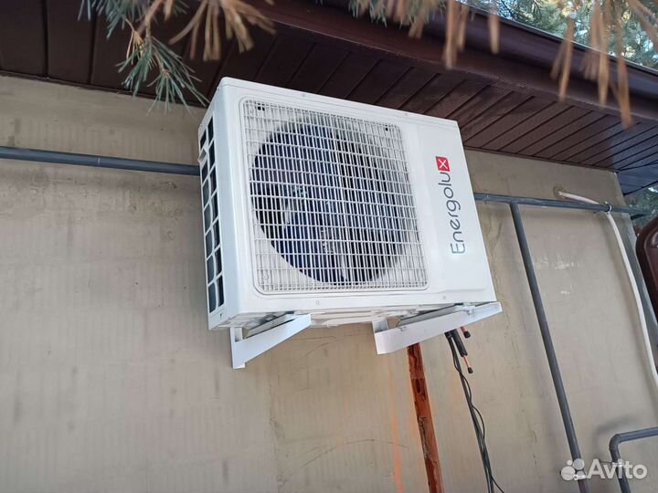 Монтаж кондиционера, на холод и тепло, бризер