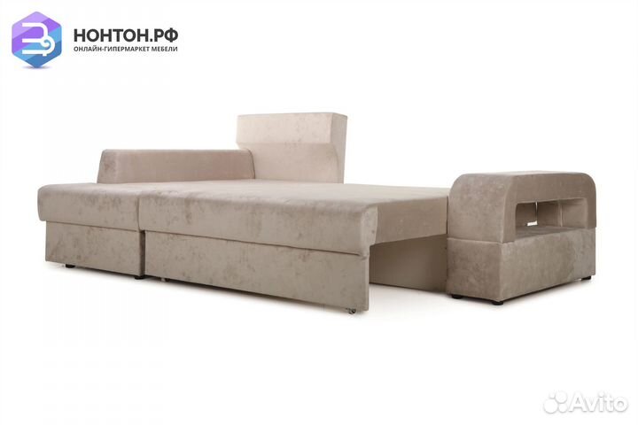 Диван угловой еврокнижка Марго бежевый