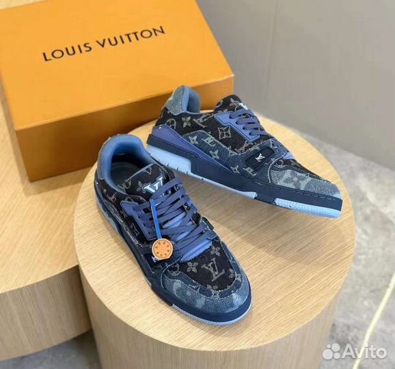 Кроссовки Louis Vuitton LV Trainer Деним