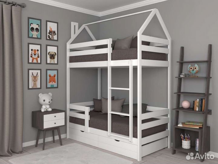 Детские двухьярусные кровати