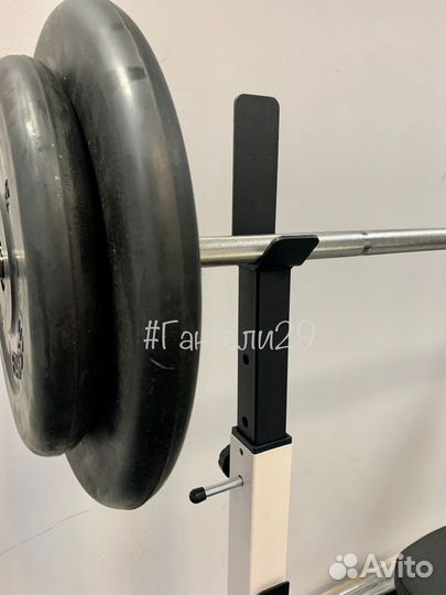 Скамья для жима и штанга