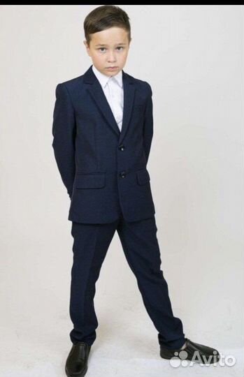 Школьный костюм для мальчика синий