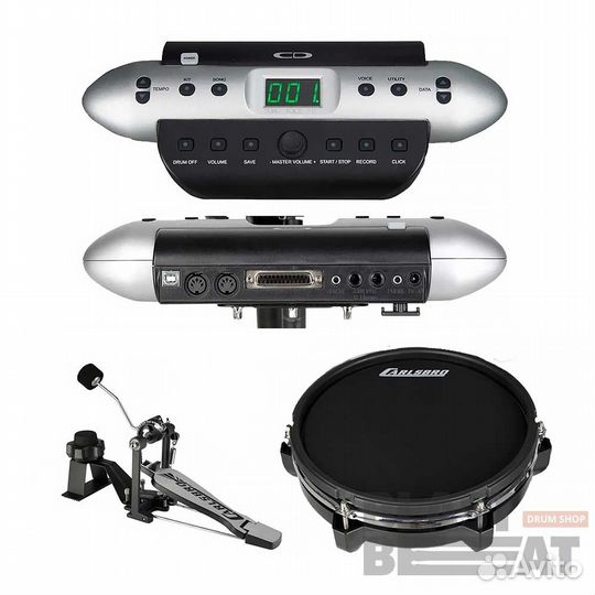 Электронные барабаны Carlsbro Компактные с сетчаты