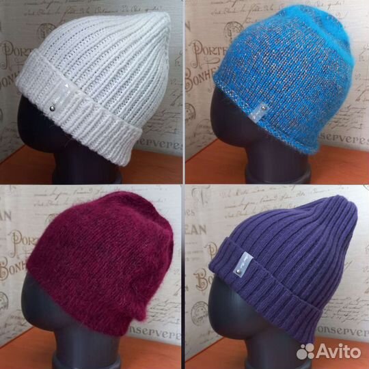Шапка вязаная ручная работа