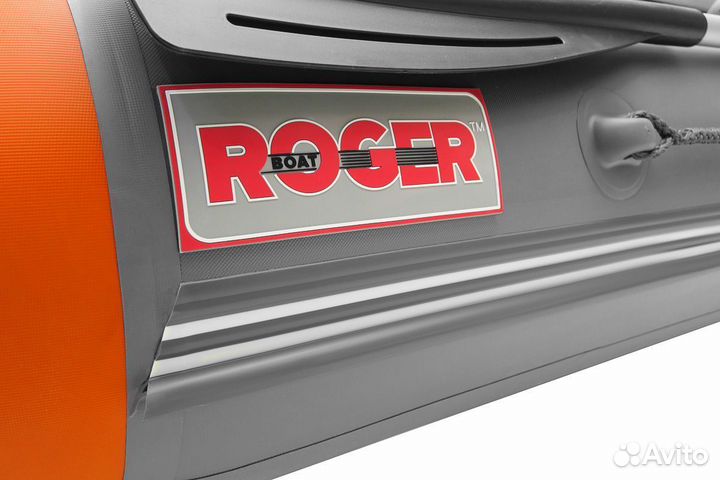Лодка пвх Роджер (Roger) Hunter серый с оранж