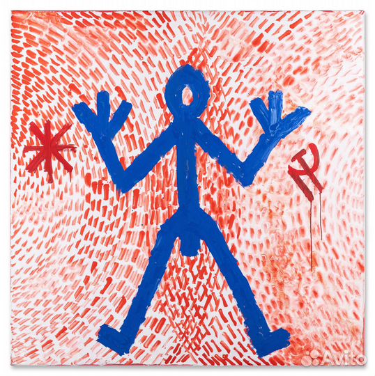 Подлинная Картина A.R. Penck Figur Standart