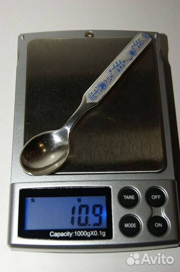 Антик серебро 925 ложка эмаль A.michelsen