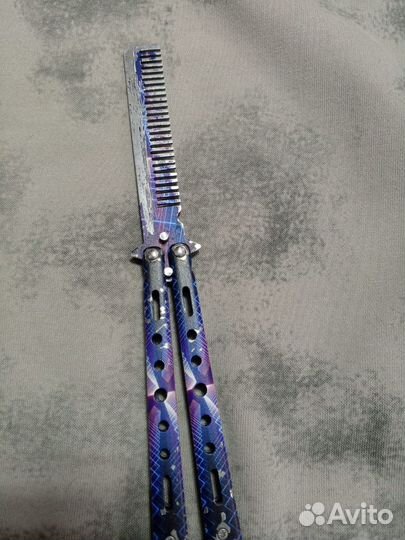 Нож бабочка расческа