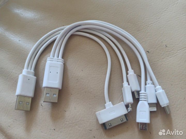 Зарядные кабели с разными разъёмами