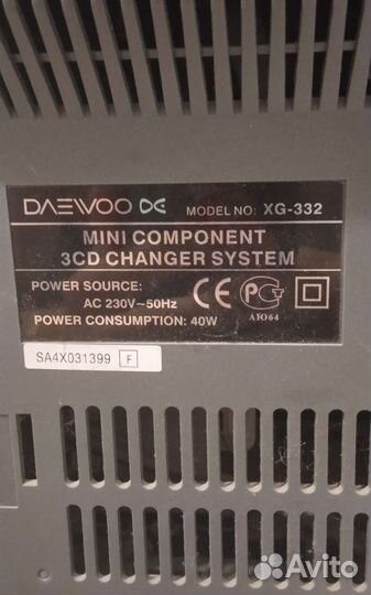 Музыкальный центр Daewoo