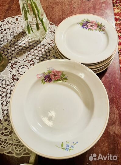 Набор тарелок новый СССР 6 шт + 12 шт