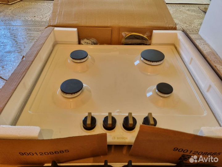 Газовая варочная панель Bosch pgp6b1b92r, жемчужны