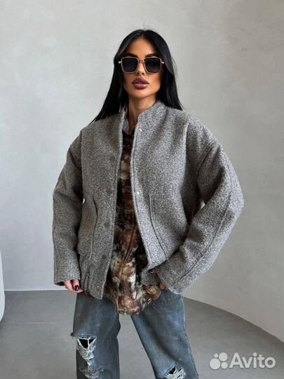 Кашемировый бомбер женский