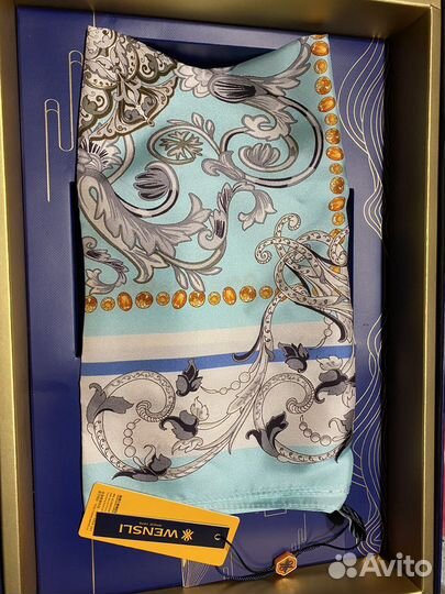 Новый платок шелк wensli 53х53 оригинал