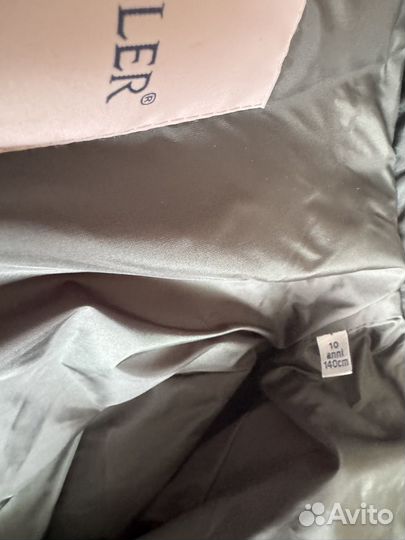 Пуховик для девочки 140