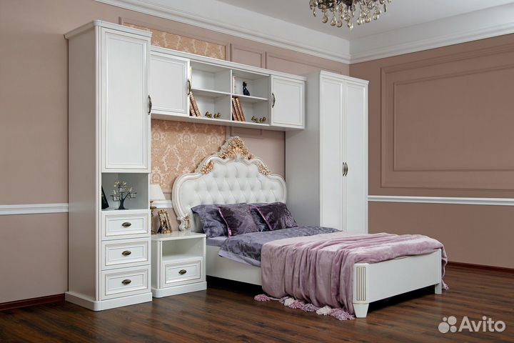Спальня детская натали белый глянец