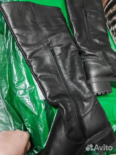 Сапоги зимние натуральная кожа 38