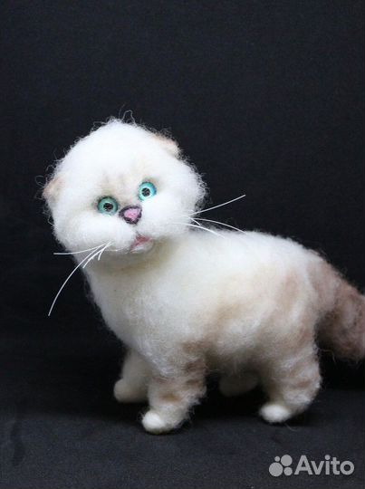 Вислоухая кошка - игрушка ручной работы