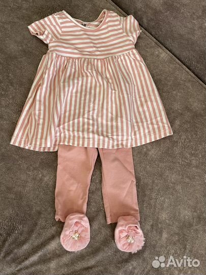 Летняя одежда для девочки 74 next