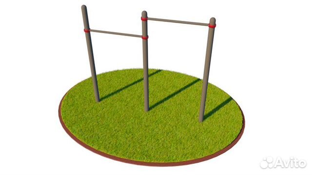 T-002 Турник классический двойной D108 пластик