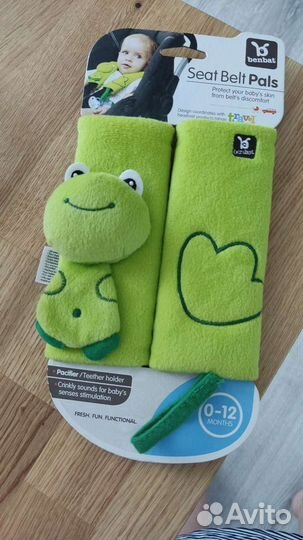 Накладки на ремни Benbat лягушка, от 0 до 12 мес