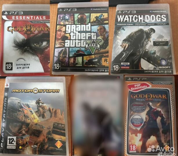 Диски PS3 5шт