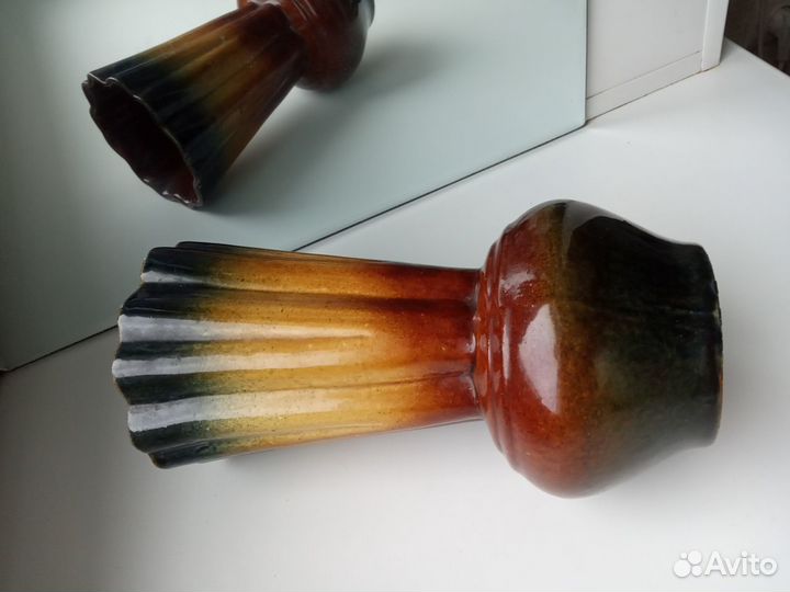 Вазочка. Фаянс. Глазурь. СССР. Винтаж