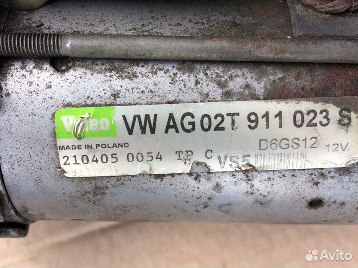 Стартер volkswagen golf 5 1.6 fsi
