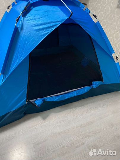 Палатка 4 местная с защитой от дождя