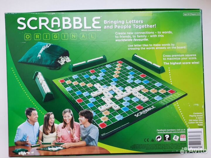 Scrable. Настольная игра на английском