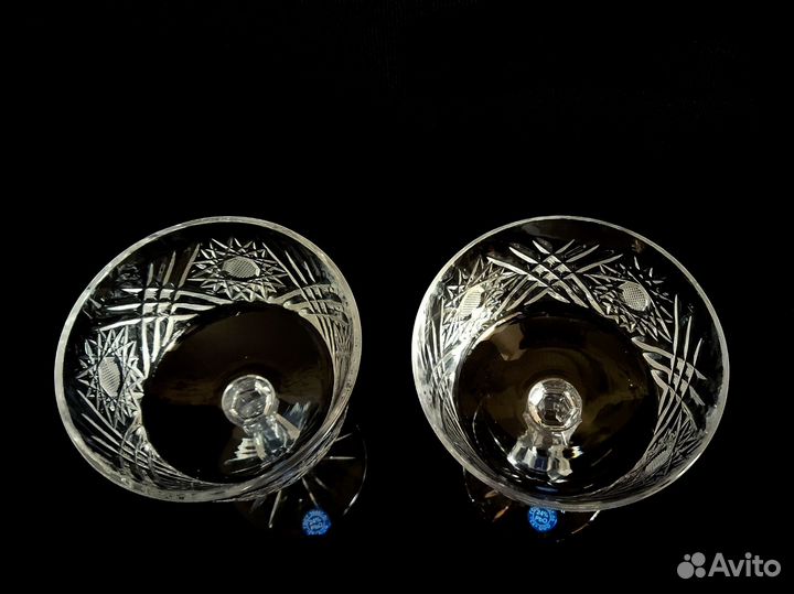 Хрустальная конфетница на ножке гхс